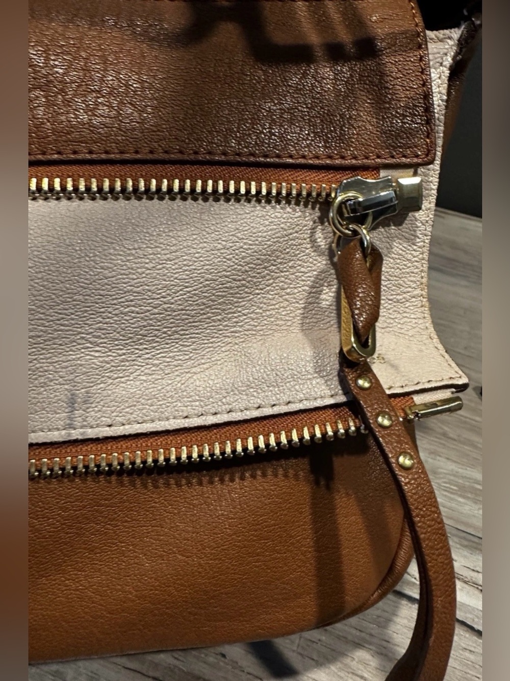 Chloe Dark Brown Leather Multi-Zip Shoulder Slouchy Crossbody Bag + COA - Picture 5 of 16